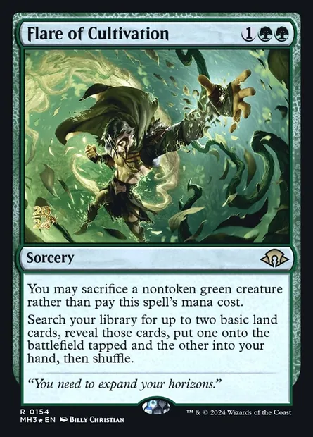 Flamboiement de culture, carte Magic PMH3 154s — extension Modern Horizons 3 Promos