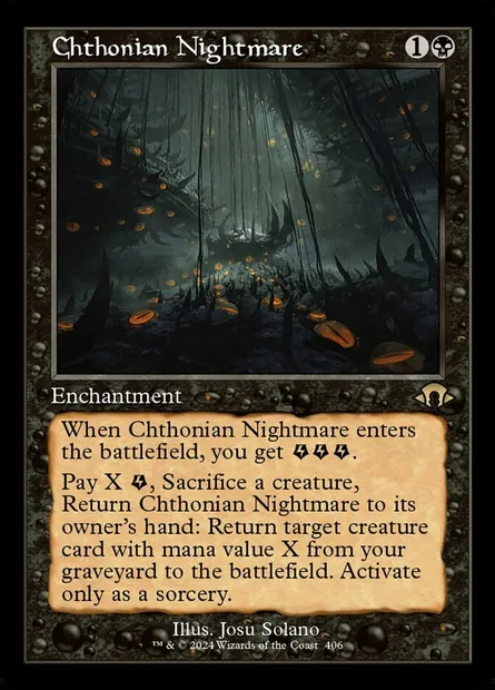 Chthonian Nightmare, Magic card MH3 406 — Modern Horizons 3 set