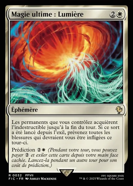 Magie ultime : lumière, carte Magic FIC 32 — extension Final Fantasy Commander