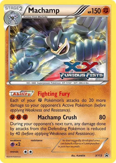 Machamp, Pokémon card XY 13 — XY Black Star Promos set