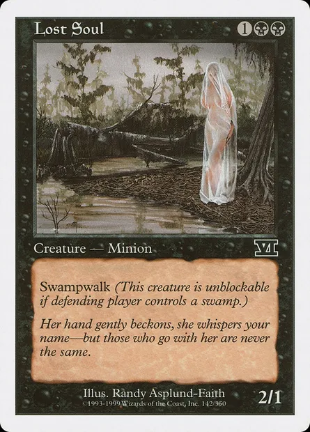 Lost Soul, Magic card 6ED 142 — Classic Sixth Edition set