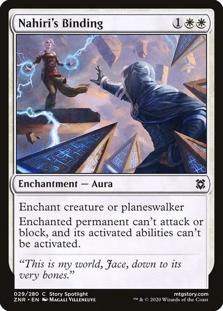 Nahiri's Binding, Magic card ZNR 29 — Zendikar Rising set