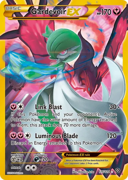 Gardevoir EX, Pokémon card STS 116 — Steam Siege set