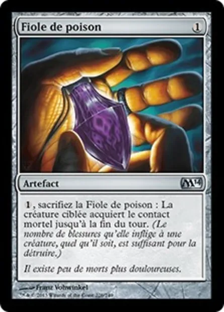 Fiole de poison, carte Magic M14 226 — extension Magic 2014
