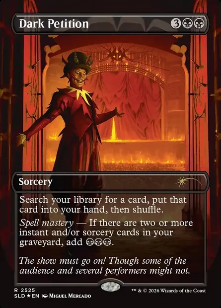Obscure prétention, carte Magic SLD 2525 — extension Secret Lair Drop