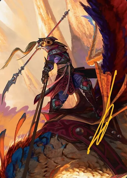 Dragonback Lancer // Dragonback Lancer, Magic card ATDM 3 — Tarkir: Dragonstorm Art Series set