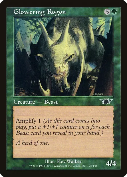 Glowering Rogon, Magic card LGN 128 — Legions set