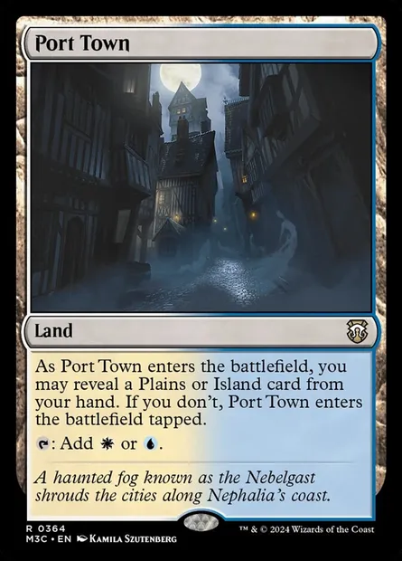 Port Town, Magic card M3C 364 — Modern Horizons 3 Commander set