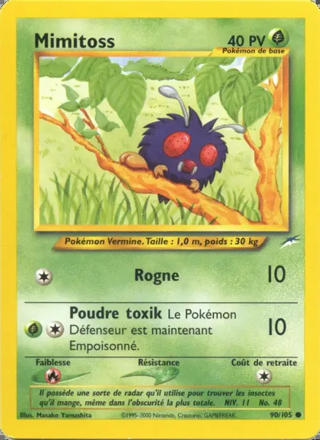 Mimitoss, carte Pokémon NDE 90 — extension Neo Destiny
