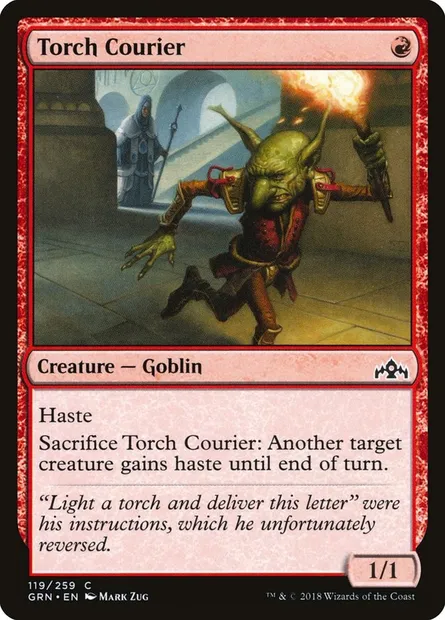 Torch Courier, Magic card GRN 119 — Guilds of Ravnica set