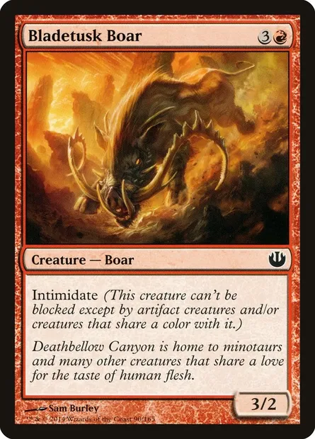 Bladetusk Boar, Magic card JOU 90 — Journey into Nyx set