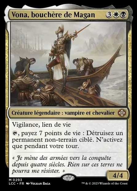 Vona, bouchère de Magan, carte Magic LCC 293 — extension The Lost Caverns of Ixalan Commander