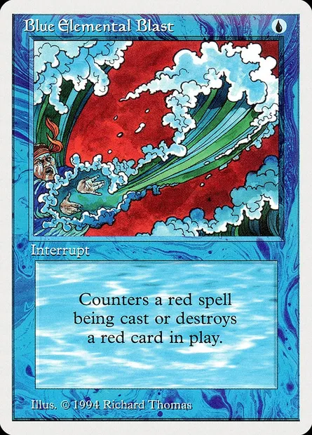 Blue Elemental Blast, Magic card SUM 49 — Summer Magic / Edgar set