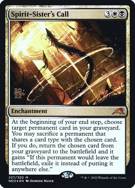 Spirit-Sister's Call, Magic card PNEO 237s — Kamigawa: Neon Dynasty Promos set