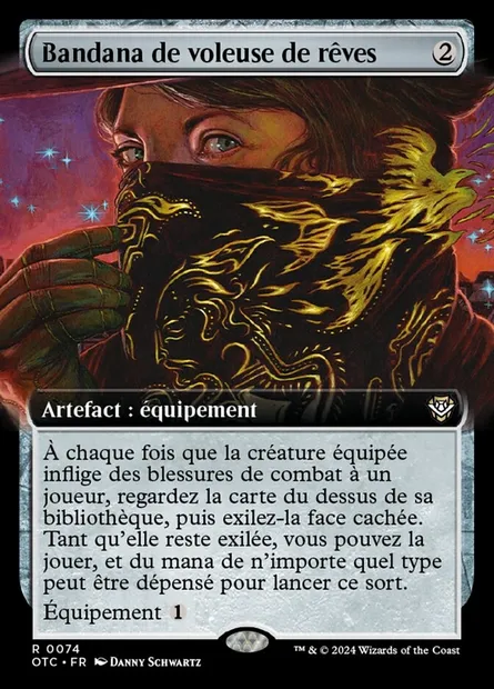 Bandana de voleuse de rêves, carte Magic OTC 74 — extension Outlaws of Thunder Junction Commander