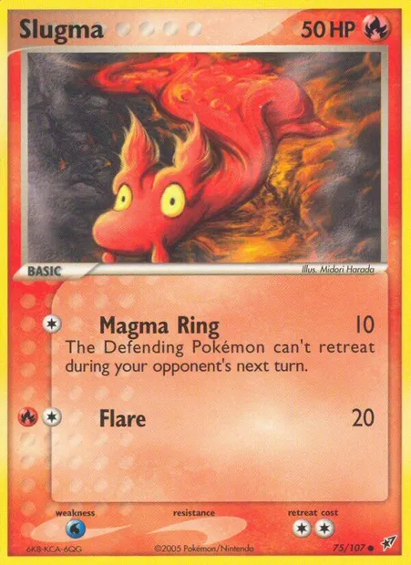 Slugma, Pokémon card DX 75 — Deoxys set