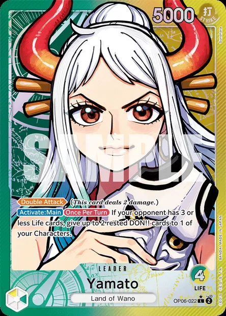 Yamato, One Piece card OP06-022 — WINGS OF THE CAPTAIN set