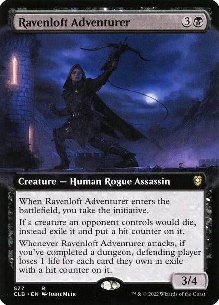 Ravenloft Adventurer, Magic card CLB 577 — Commander Legends: Battle for Baldur's Gate set