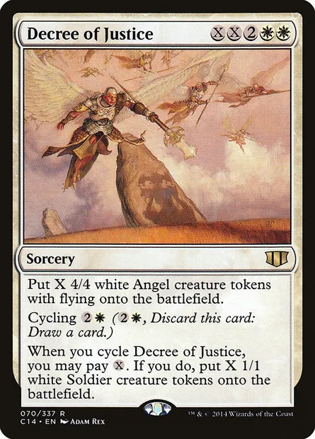 Decree of Justice, Magic card C14 70 — Commander 2014 set