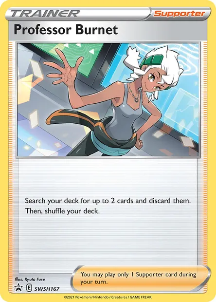 Professor Burnet, Pokémon card SWSH 167 — SWSH Black Star Promos set