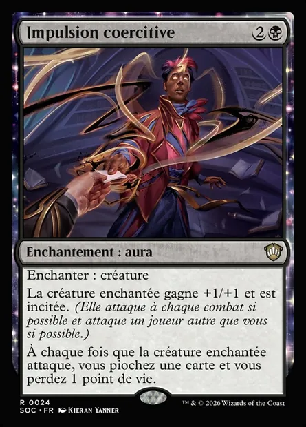 Impulsion coercitive, carte Magic SOC 24 — extension Secrets of Strixhaven Commander