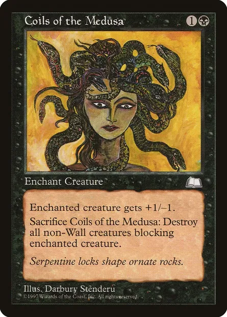 Chevelure de la Méduse, carte Magic WTH 65 — extension Aquilon