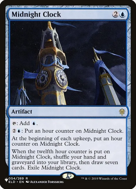 Midnight Clock, Magic card PLST ELD-54 — The List set