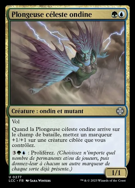 Plongeuse céleste ondine, carte Magic LCC 277 — extension The Lost Caverns of Ixalan Commander
