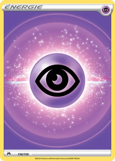 Énergie Psy, carte Pokémon CRZ 156 — extension Zénith Suprême