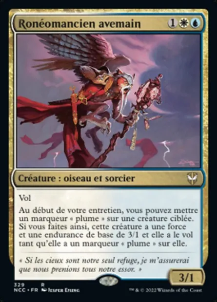 Ronéomancien avemain, carte Magic NCC 329 — extension New Capenna Commander