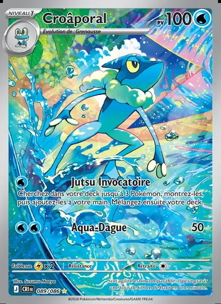 Croâporal, carte Pokémon CRI 089 — extension Chaos Ascendant