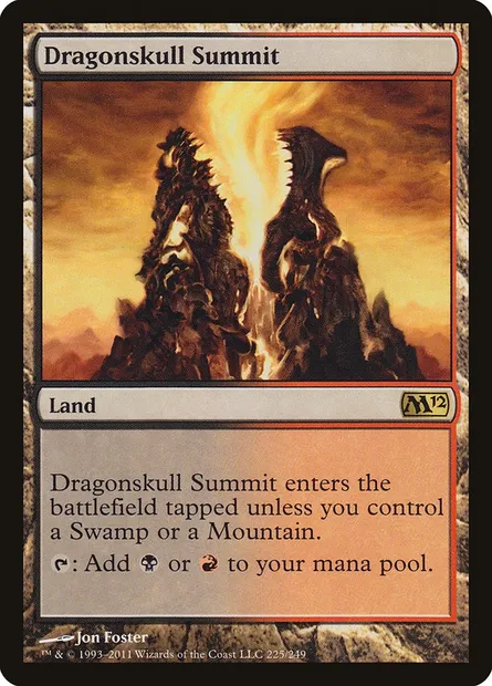 Dragonskull Summit, Magic card M12 225 — Magic 2012 set