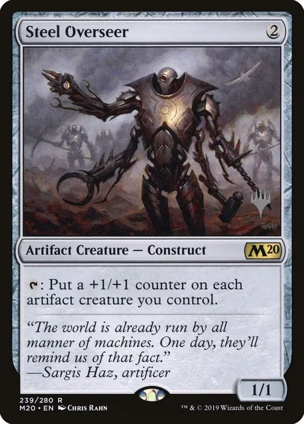 Brigadier d'acier, carte Magic PM20 239p — extension Core Set 2020 Promos