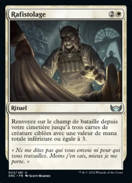 Rafistolage, carte Magic SNC 23 — extension Les rues de la Nouvelle-Capenna