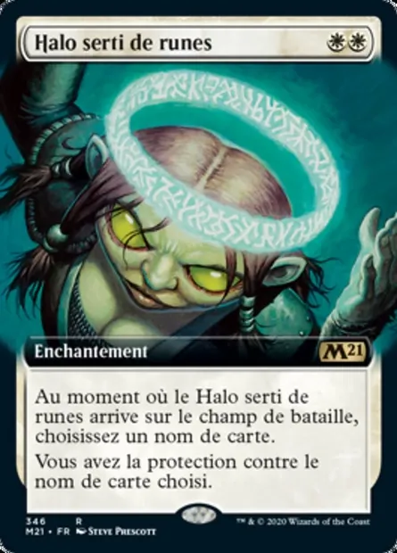 Halo serti de runes, carte Magic M21 346 — extension Core Set 2021