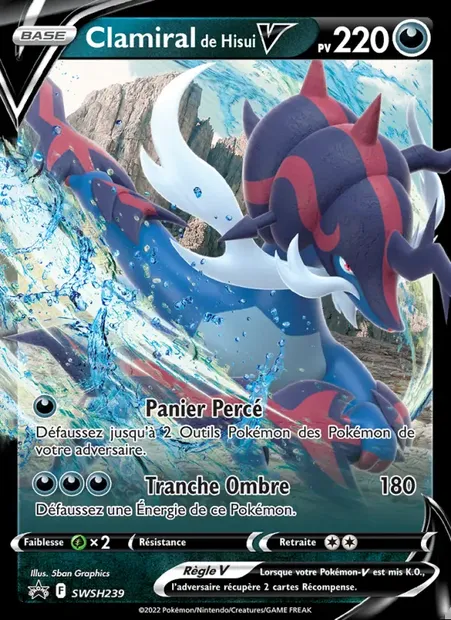 Clamiral de Hisui V, carte Pokémon SWSH 239 — extension Promo SWSH