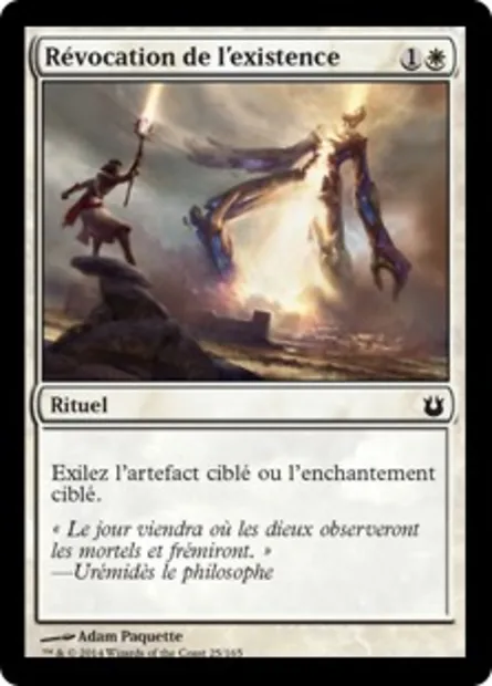 Révocation de l'existence, carte Magic BNG 25 — extension Créations divines