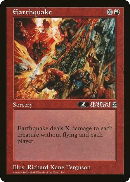 Earthquake, Magic card OLEP 32 — Oversized League Prizes set