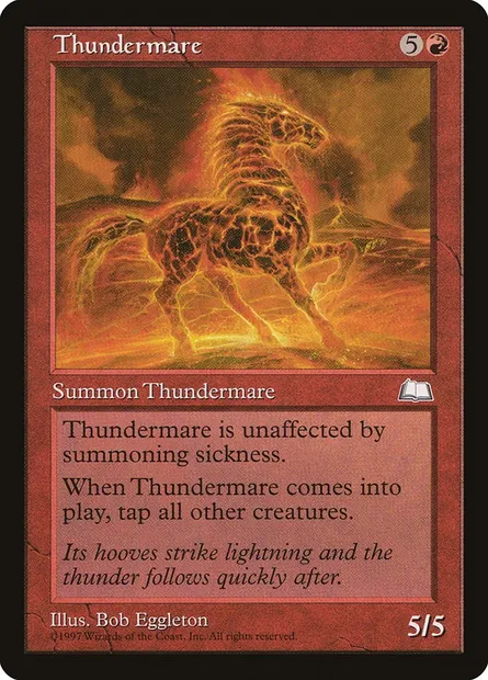 Thundermare, Magic card WTH 116 — Weatherlight set