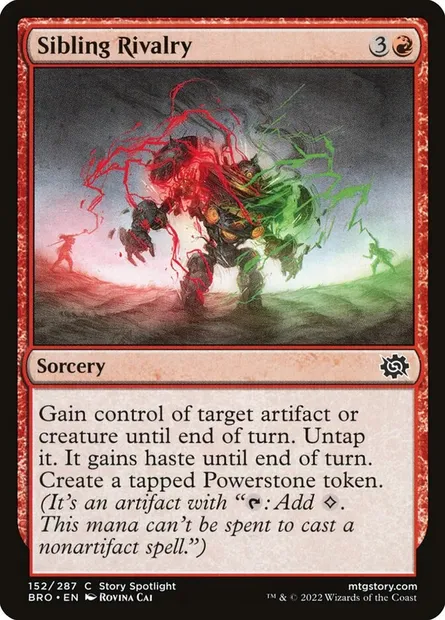 Sibling Rivalry, Magic card BRO 152 — The Brothers' War set