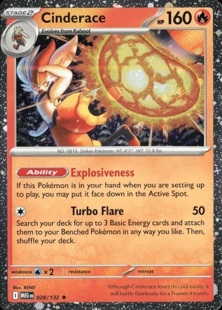 Cinderace, Pokémon card TDX 028-13 — Theme Deck & Blisters Exclusives set