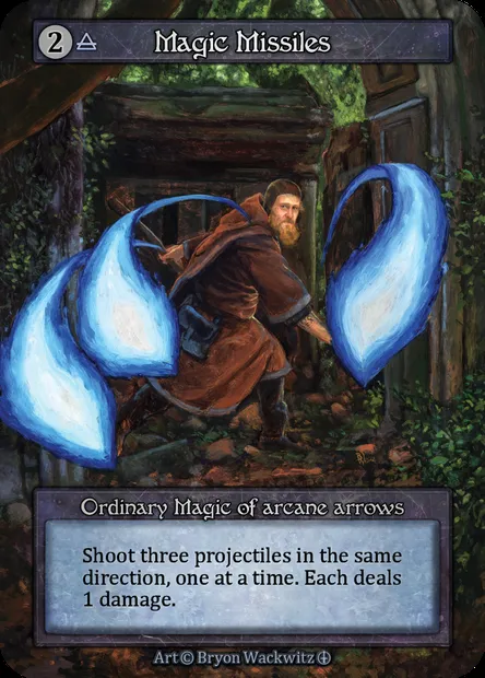 Magic Missiles, carte Sorcery ATH 137 — extension Arthurian Legends