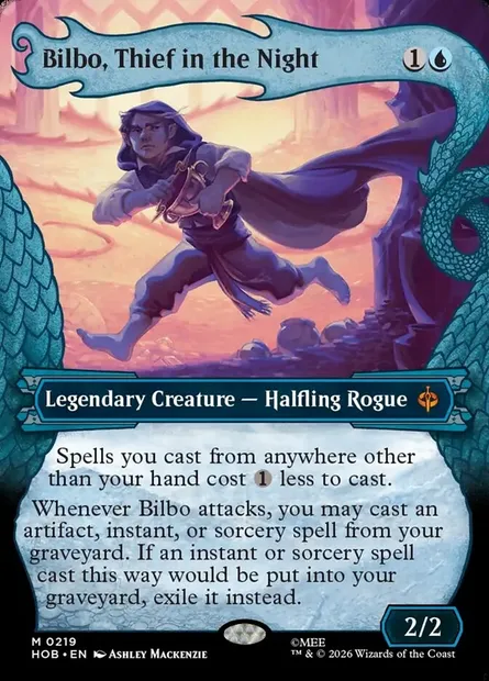 Bilbo, Thief in the Night, Magic card HOB 219 — The Hobbit set