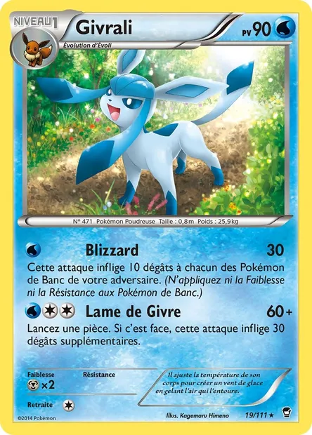 Givrali, carte Pokémon FFI 19 — extension Poings Furieux