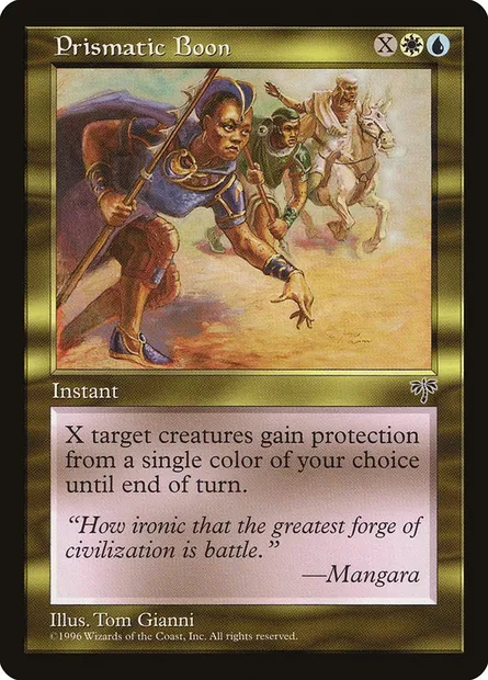 Prismatic Boon, Magic card MIR 274 — Mirage set