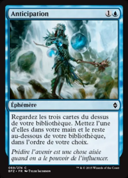 Anticipation, carte Magic BFZ 69 — extension La bataille de Zendikar