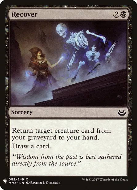 Recouvrement, carte Magic PLST MM3-82 — extension The List