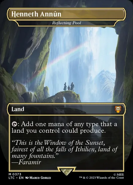 Reflecting Pool, Magic card LTC 373 — Tales of Middle-earth Commander set