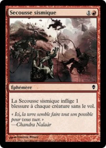 Secousse sismique, carte Magic ZEN 147 — extension Zendikar