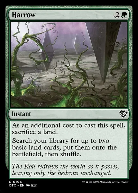 Harrow, Magic card OTC 194 — Outlaws of Thunder Junction Commander set